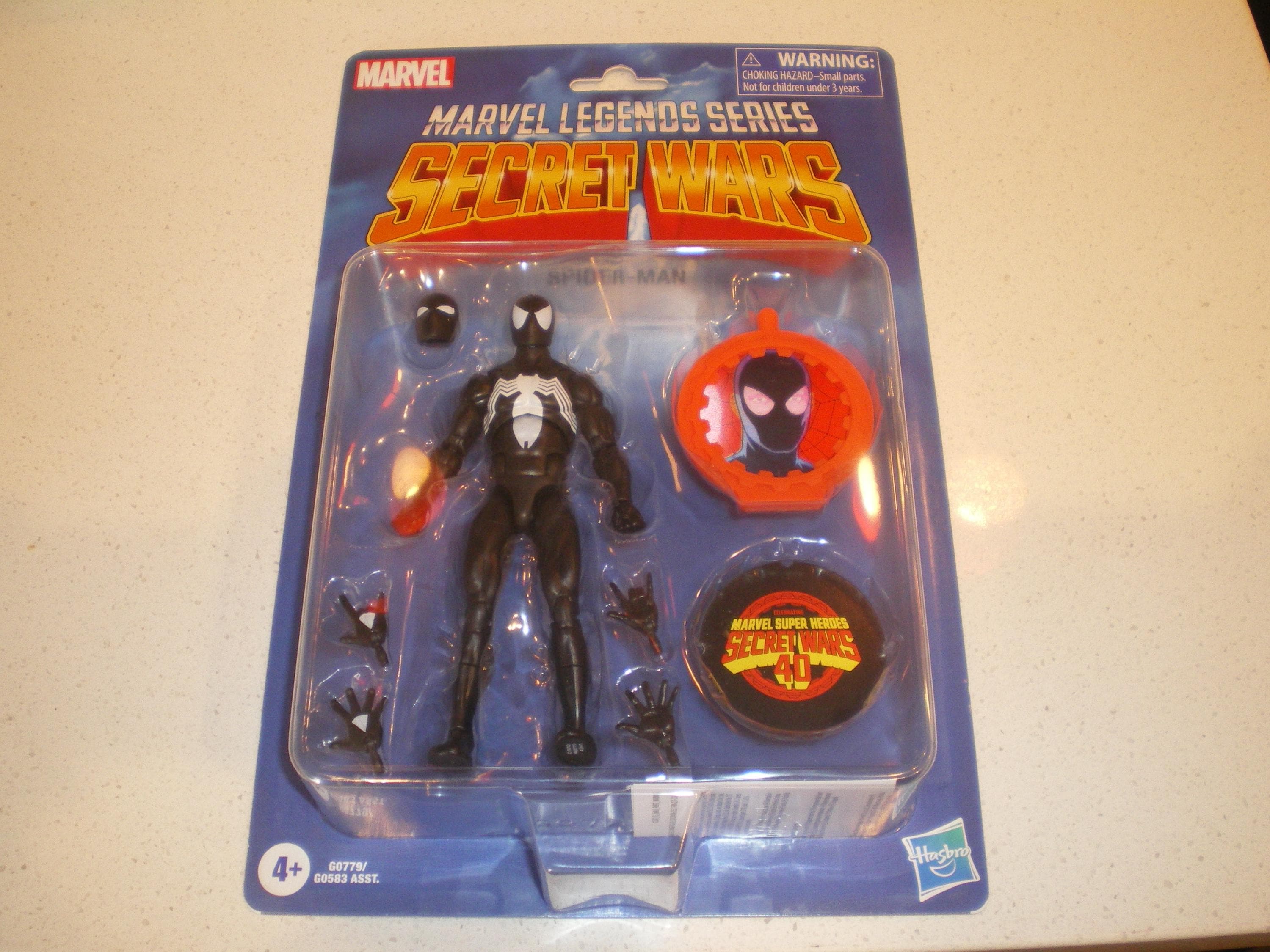HTF Marvel Legends Series Secret Wars Spiderman Black Suit- New