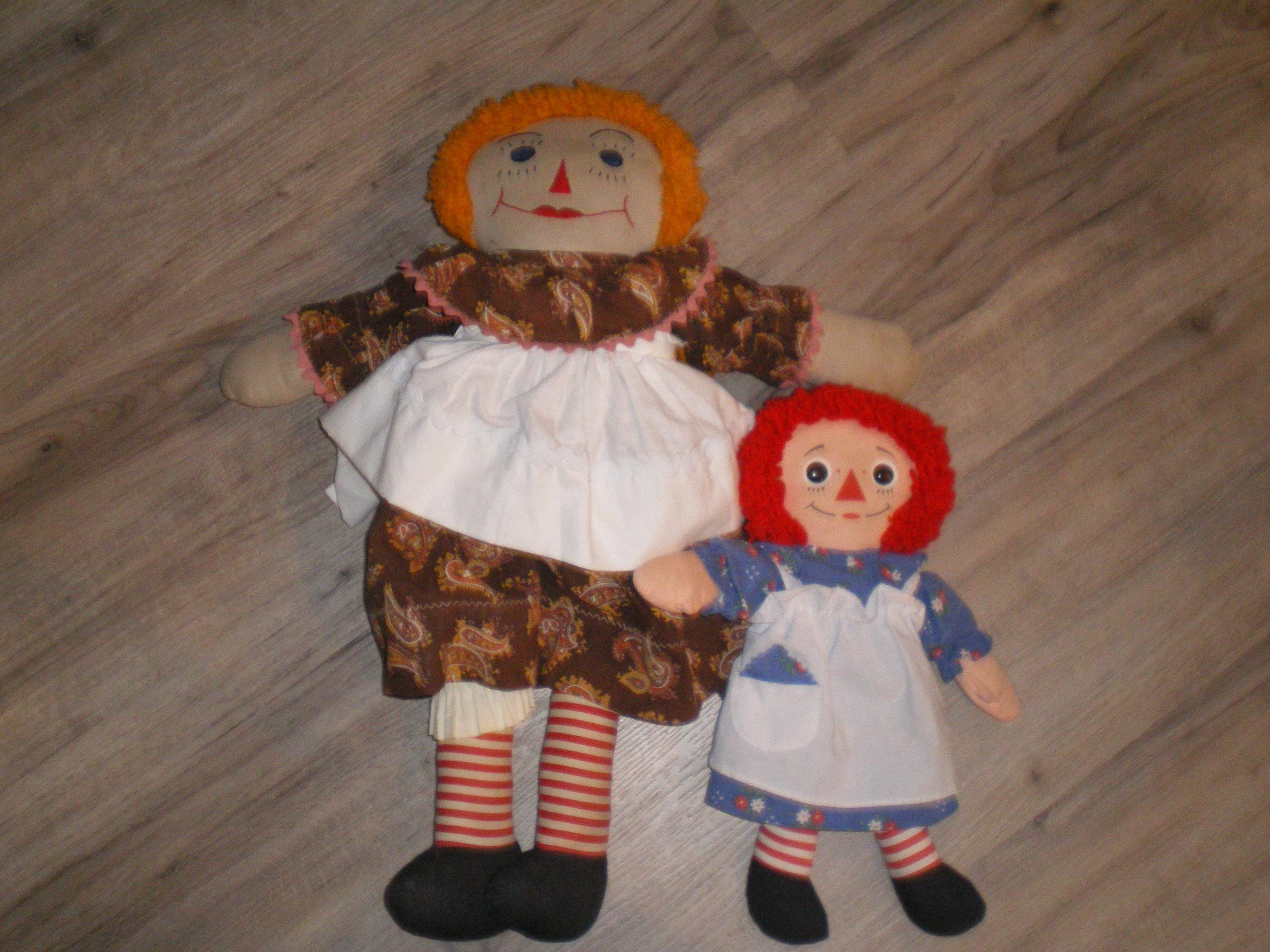 アンティーク アン&アンディー人形7体 ビンテージ ラガディ アンディとアン人形 7 体セット (一部は手作り