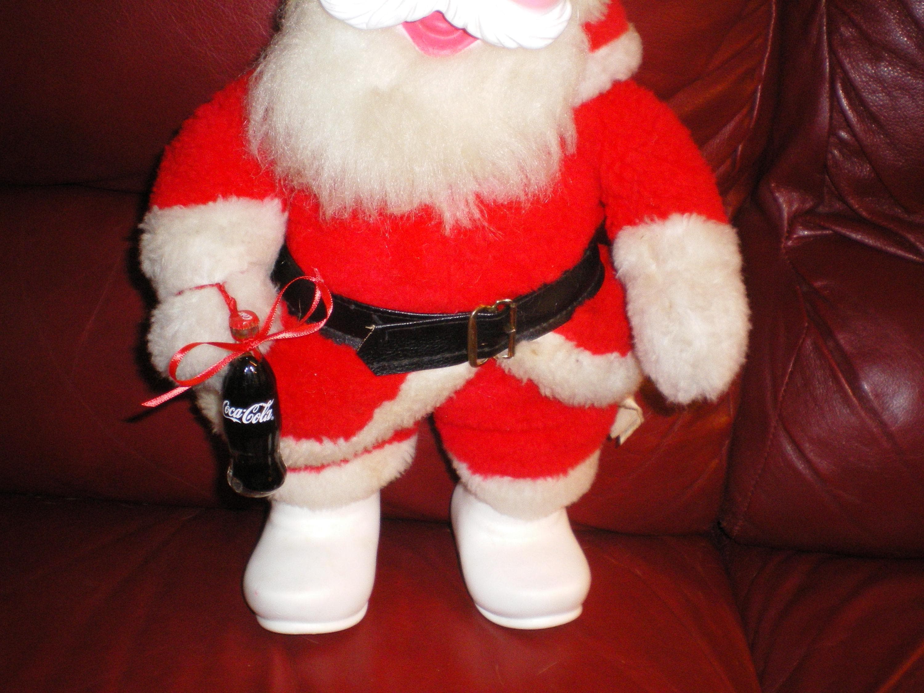 ヴィンテージ ラシュトン ラバーフェイス コカコーラ サンタ 人形