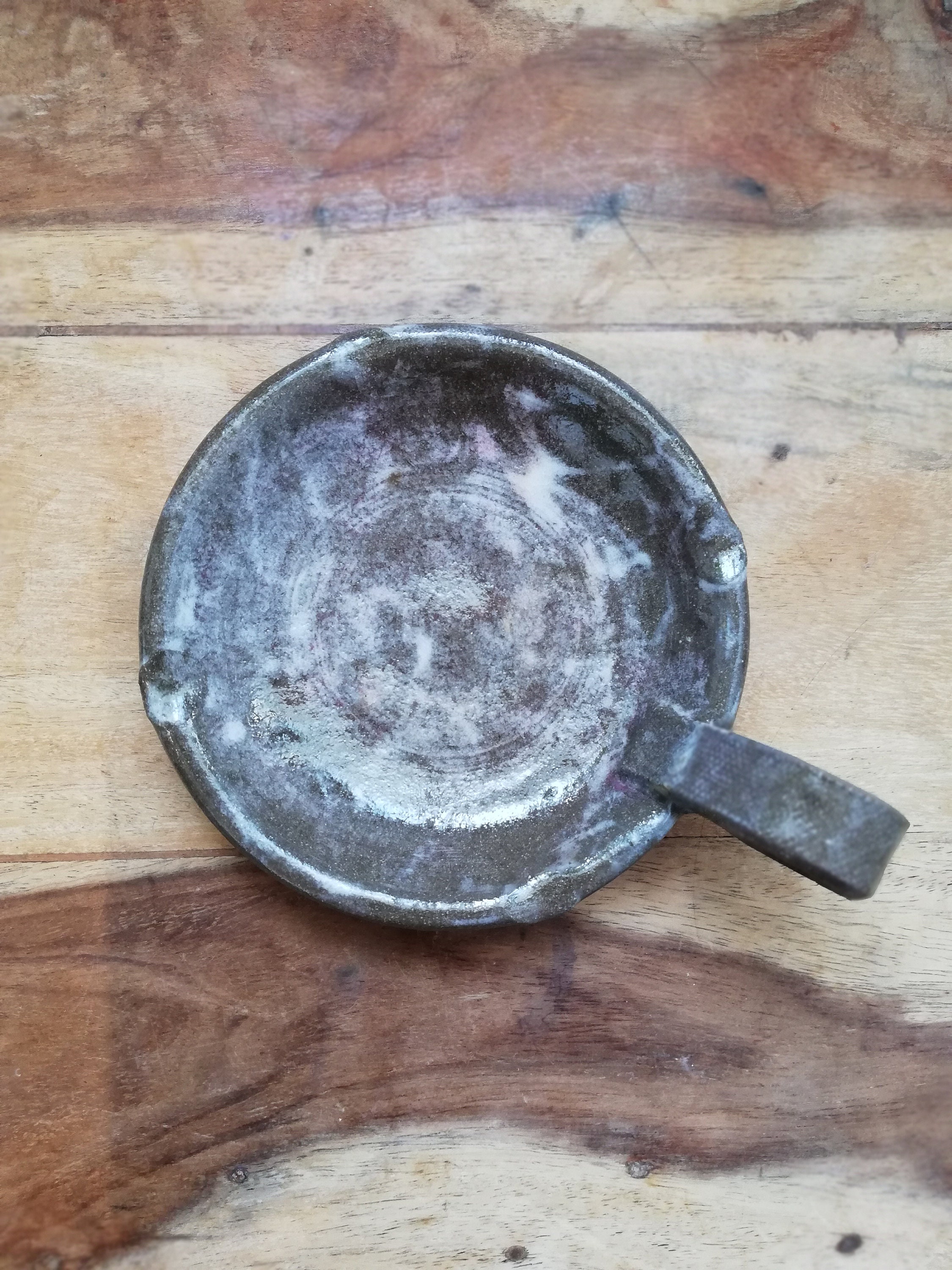 Ceramic Ashtray with Handle Etsy