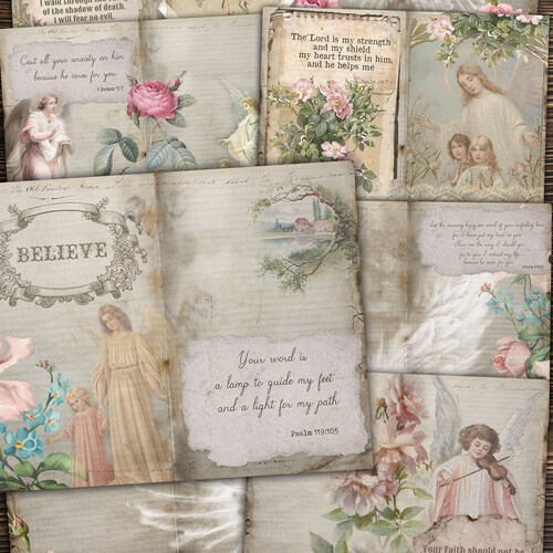 Christian Faith Printable Bible Verses for Junk Journal - Etsy