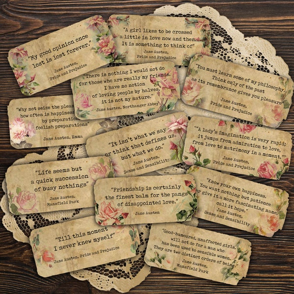 Jane Austen Printable - Etsy