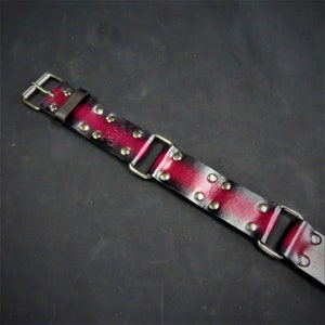 LOCKABLE Large O-Ring Leather Slave COLLAR Choker Bondage BDSM Fetish - Foto 4