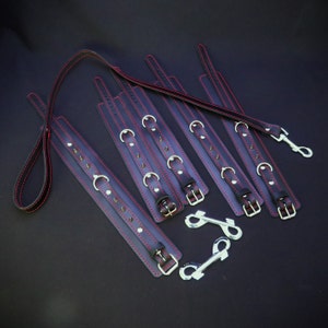 Kit Bondage Legare Polsi E Caviglie Polsiere E Cavigliere Sadomaso Fetish Toy - Foto 6