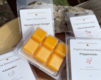 Organic Beeswax Melts ~ Scented with Essential Oils ~ Wax Melts