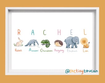 Kids Name Art Etsy