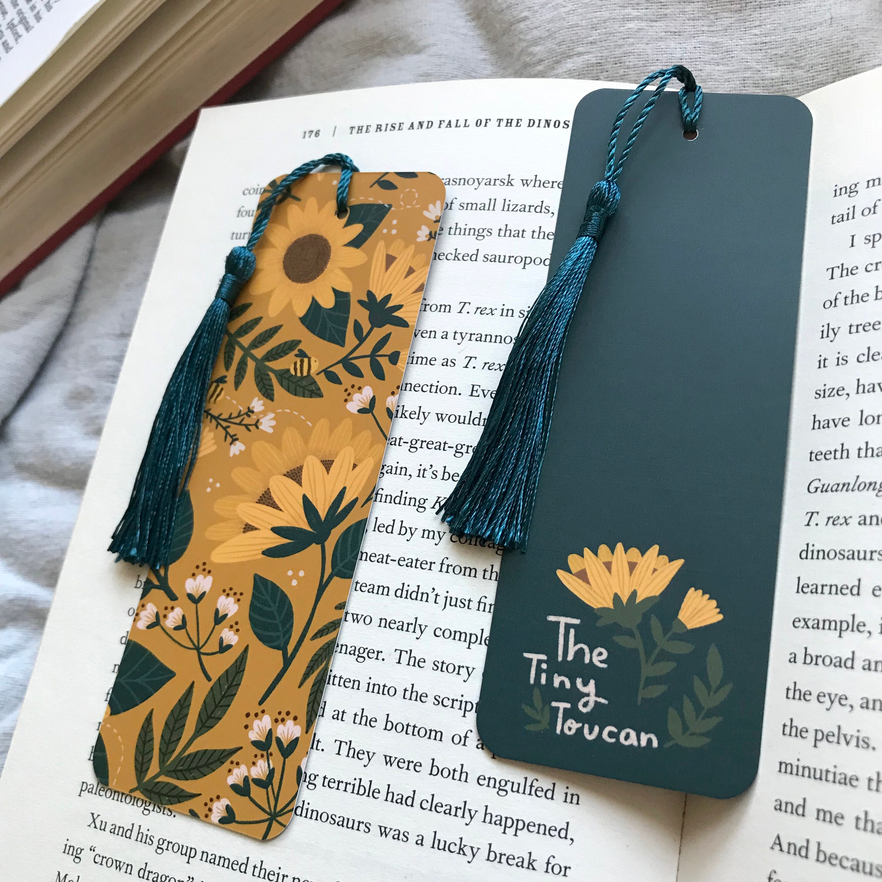 Sunflowers and Bumble Bees Bookmark flowers With or Without - Etsy UK