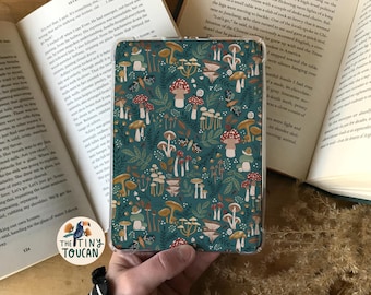 Mushrooms E-Reader/Kindle illustrated Inserts. Premium textured card stock. Pick and Mix designs. Cottagecore patterns.