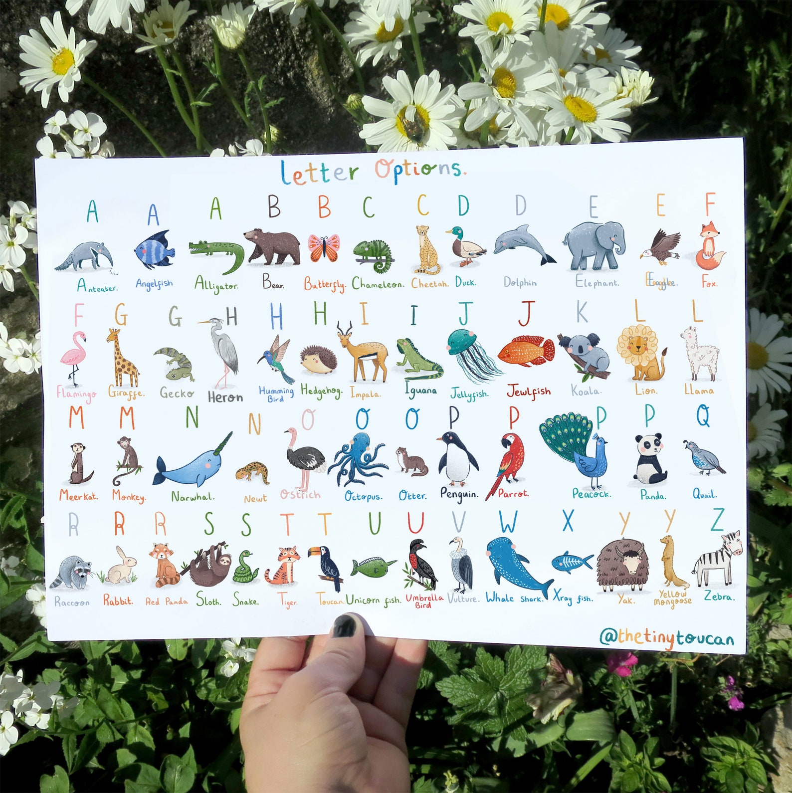 NAME ANIMAL PRINT A4/A3 Kids Name Art Nursery Wall Art Name Etsy