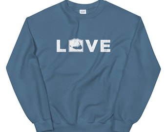 Nantucket Sweatshirt, Nantucket LOVE Sweatshirt, Nantucket Sweatshirts, Nantucket Pullover, Nantucket Gift, ACK Sweatshirt, Nantucket Gifts