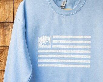 Nantucket Sweatshirt, Nantucket Flag Sweatshirt, Nantucket Mass Sweatshirt, Nantucket MA Sweatshirt, Nantucket Sweatshirts, ACK Sweatshirt