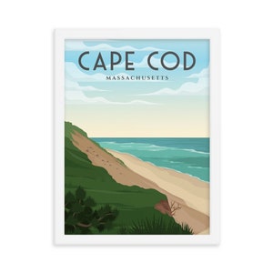 Cape Cod Beach Gerahmt Poster, Cape Cod Poster, Cape Cod Wandkunst, Cape Cod Poster, Cape Cod Wanddekoration, Cape Cod Poster, Cape Cod Poster