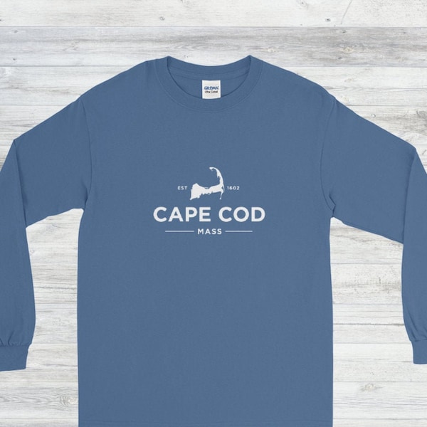 Cape Cod Mass Long Sleeve T-Shirt, Cape Cod Long Sleeve Shirt, Cape Cod T-Shirts, Cape Cod Long Sleeve Tee, Cape Cod Shirt, Cape Cod Tee