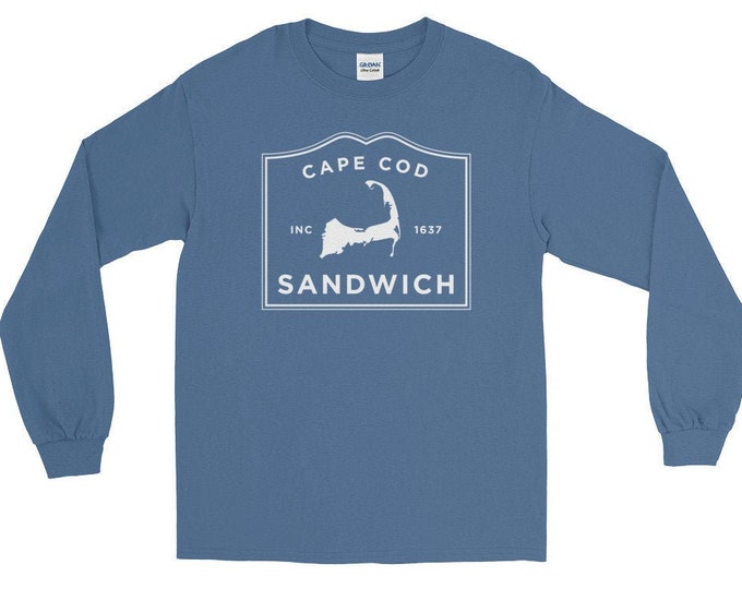 Sandwich Long Sleeve T-Shirt, Sandwich Mass Long Sleeve Shirt, Sandwich MA T-Shirt, Sandwich Long Sleeve Tee, Sandwich Cape Cod Shirt