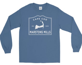 Marstons Mills Long Sleeve T-Shirt, Marstons Mills Mass Long Sleeve Shirt, Marstons Mills MA T-Shirt, Marstons Mills Cape Cod T-Shirt