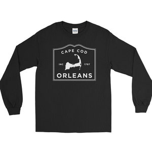 Camiseta de manga comprida Orleans, camisa de manga comprida Orleans Mass, camiseta Orleans MA, camiseta de manga comprida Orleans, camisa Orleans Cape Cod, Orleans MA