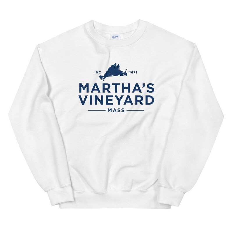 Martha's Vineyard tröja, Marthas Vineyard tröja, Martha's Vineyard MA tröja, Martha's Vineyard tröjor, MVY tröja White