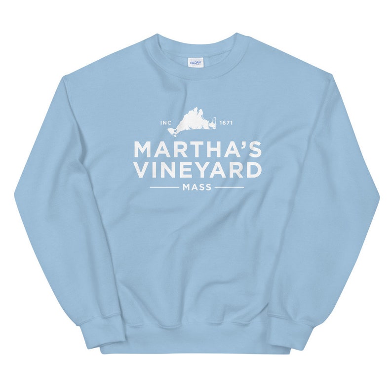 Martha's Vineyard tröja, Marthas Vineyard tröja, Martha's Vineyard MA tröja, Martha's Vineyard tröjor, MVY tröja Light Blue
