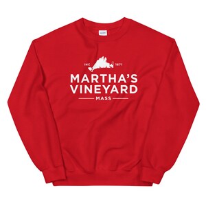 Martha's Vineyard tröja, Marthas Vineyard tröja, Martha's Vineyard MA tröja, Martha's Vineyard tröjor, MVY tröja Red