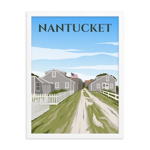 Nantucket Framed Poster, Nantucket Print, Nantucket Wall Art, Nantucket Art, Nantucket Poster, Nantucket Wall Decor, Nantucket Posters
