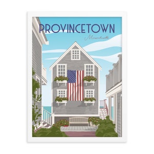 Provincetown Framed Poster, Provincetown Print, Cape Cod Print, Provincetown Art, Provincetown Poster, Cape Cod Art, Cape Cod Poster, Ptown