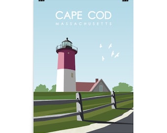 Cape Cod Lighthouse Poster,  Cape Cod Wall Art, Cape Cod Print, Cape Cod Home Decor, Cape Cod Poster, Cape Cod Wall Decor, Cape Cod Gift