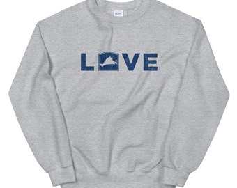 Martha's Vineyard LOVE Sweatshirt, Martha's Vineyard Sweatshirt, Marthas Vineyard Sweatshirts, Martha's Vineyard Pullover, Martha's Vineyard