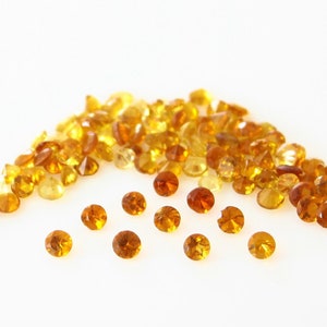 Natural Citrine 2mm and 3mm Round Faceted Loose gemstone, light yellow, Inclusion gemstone, Gemstone For Jewelry