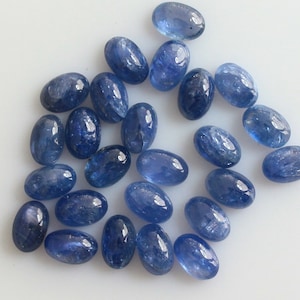 Blue Sapphire Cabochon Size 5x4mm to 7x5mm Oval AA Quality, Natural Blue Sapphire, Excellent Quality Gemstone