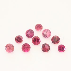 Pink Tourmaline 3mm to 7mm Round Faceted Natural Loose gemstone A Quality Gems For Jewelry.