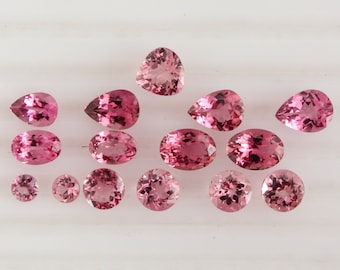 Light Pink Tourmaline Gemstone AAA Quality Faceted Tourmaline Loose Gemstones in Multiple Shape And Size, Excellent Cut Gemstones.