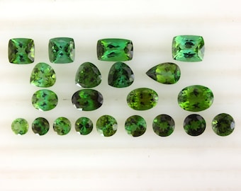Green Tourmaline Faceted Natural Loose gemstones in Multiple Shape And Size, AAA Quality, Inclusion Free, Gemstone For Jewelry.