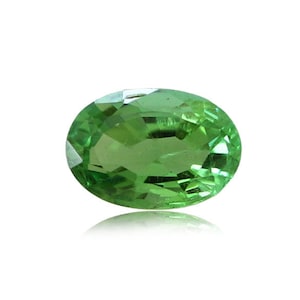 Green Tourmaline 10X7mm, 2.5 carat Oval Faceted Loose Gemstones, Natural Gemstone For Jewelry Making, Inclusion Free.