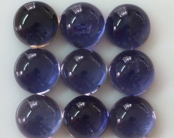 Natural Iolite 10mm Round Cabochon Loose gemstone AA Quality, Gemstone For Jewelry,