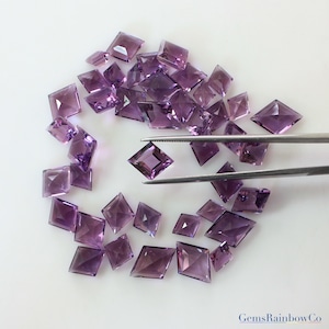 Natural Rare Lavender Amethyst Kite Shape Faceted Loose gemstone AAA Quality, Inclusion Free