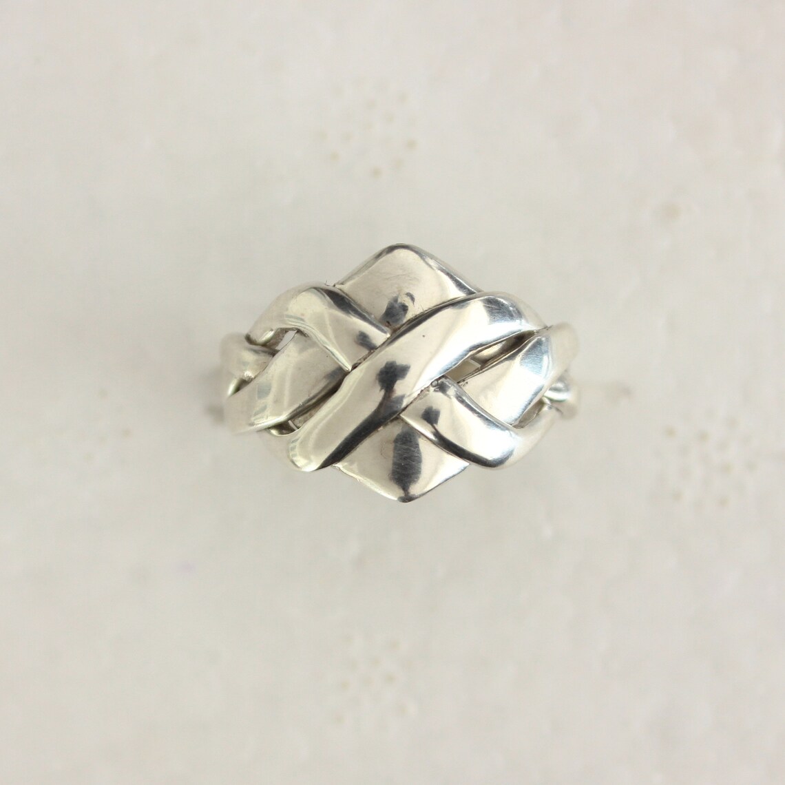 4 Band Puzzle Ring for Men and Women in 925 Sterling Silver Etsy