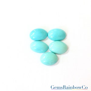 Sleeping beauty Arizona mines Turquoise Natural 18 x 13 mm Oval Cabochon Loose gemstone AAA Quality image 4