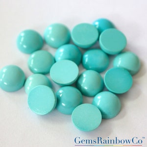 Natural Turquoise Round 12 mm and 14 mm Cabochons Sleeping beauty Arizona mines AAA Quality