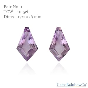 Natural Kite Shape Citrine, Amethyst Laser Cut Carving Gemstone Loose For jewelry making