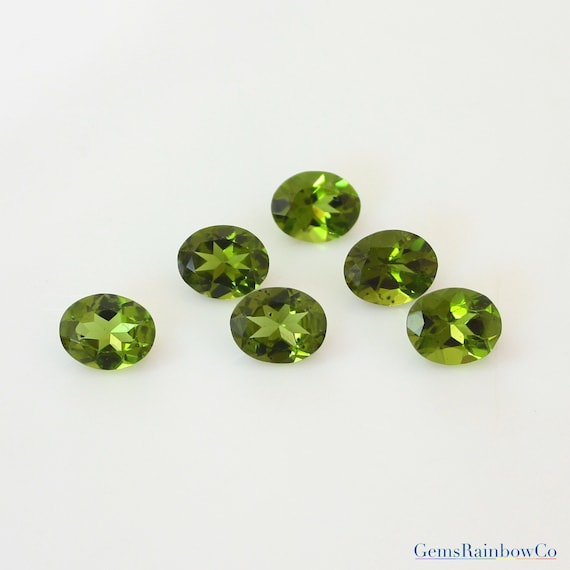 Olive green best sale gemstone