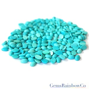 Sleeping beauty Arizona mines Turquoise 6x4 mm Oval Cabochons AAA Quality, Inclusion Free
