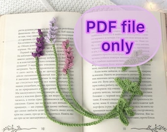 Lavender Bookmark Crochet Pattern: Beginner-Friendly (PDF Pattern)