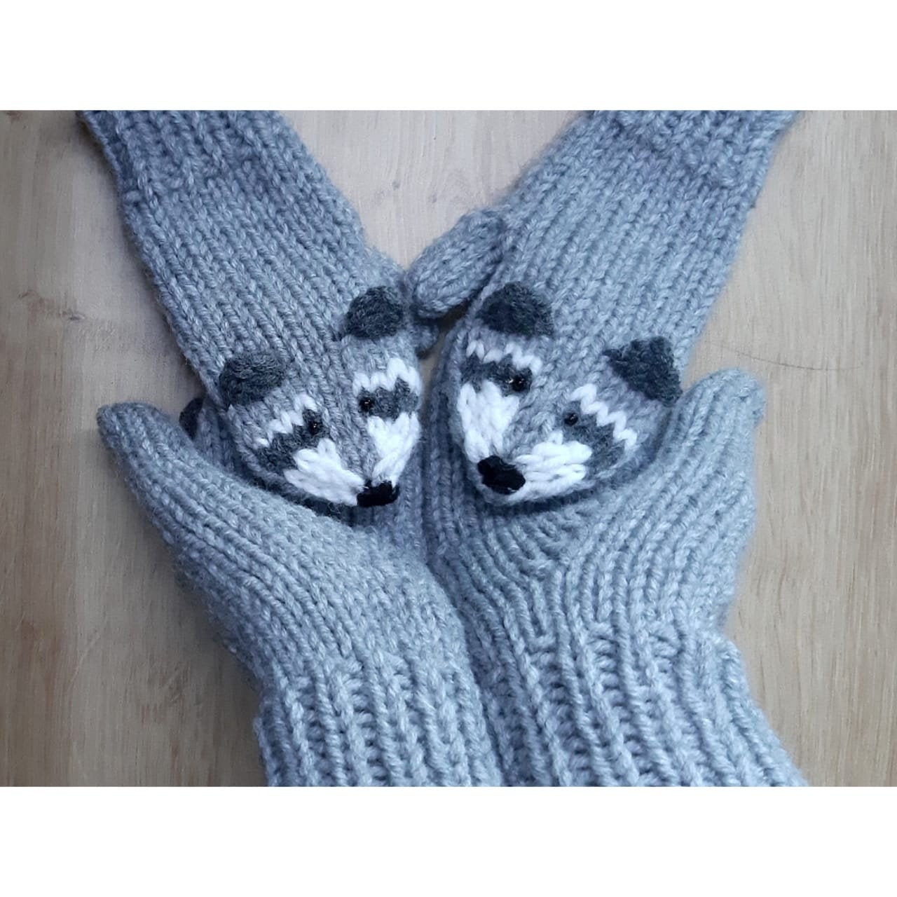 Raccoon Mittens - Etsy