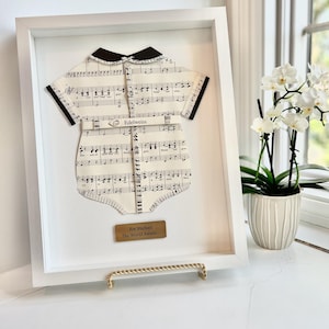 Sheet Music Boy Nursery Wall Art, Musical Nursery, Musical Baby Gift, Custom Musical Gift, Framed Sheet Music, Musicals Art, Custom Music