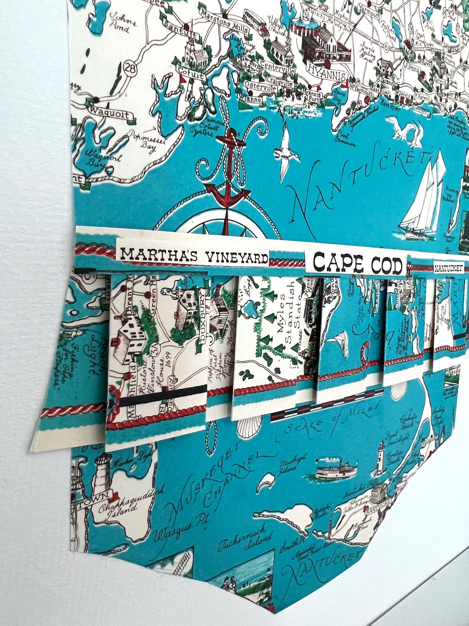 Cape Cod Map Bathing Suit Wall Art Coastal Nursery Decor Etsy