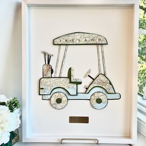 Personalized Golf Nursery Art, Golf Nursery Decor, Sports Nursery Theme, Golf Gift For Him, Preppy Boy Art, Golf Cart Print, Where We Gift