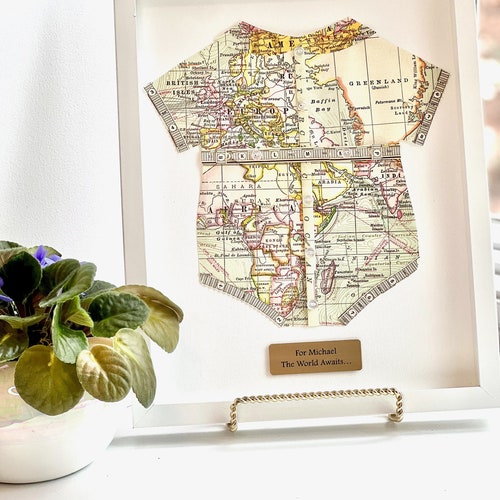 Mini Unique Nursery Decor Map of the World Kid Room Above Etsy