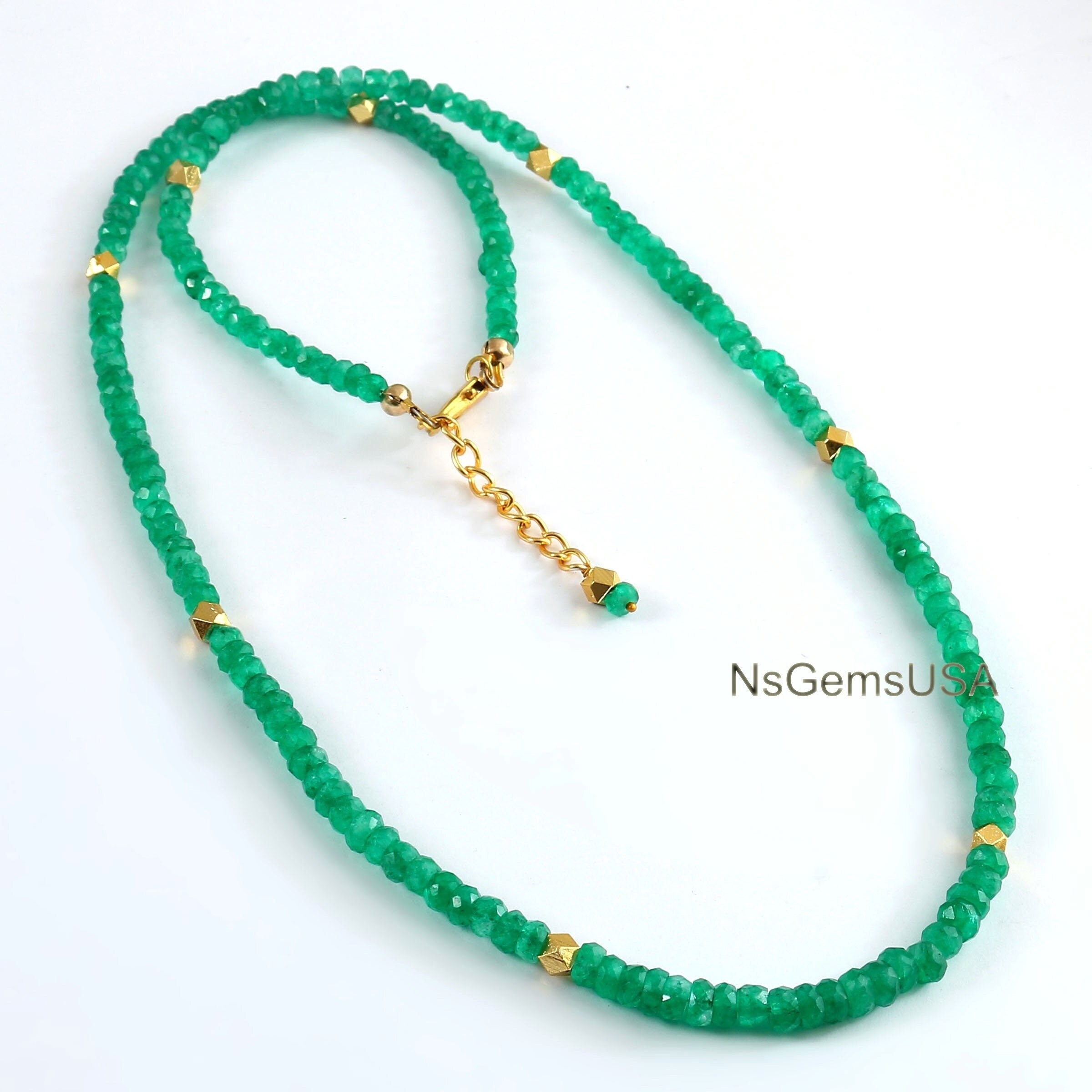 サービス品＊ザンビア産エメラルドのネックレスa37 商品詳細