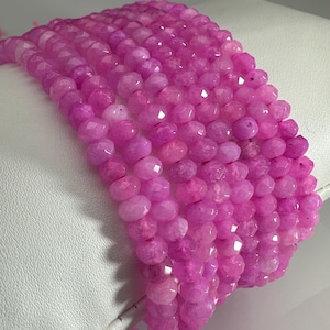 Pinkish Ruby Gemstone Loose Beads, DIY Necklace Making Supplies- Jewelry Making Supply