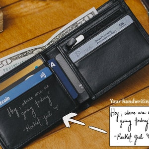 Cartera personalizada para hombre de regalo de San Valentín, regalo de San Valentín, cartera para el día de San Valentín, mejor regalo de San Valentín, cartera para hombre imagen 6